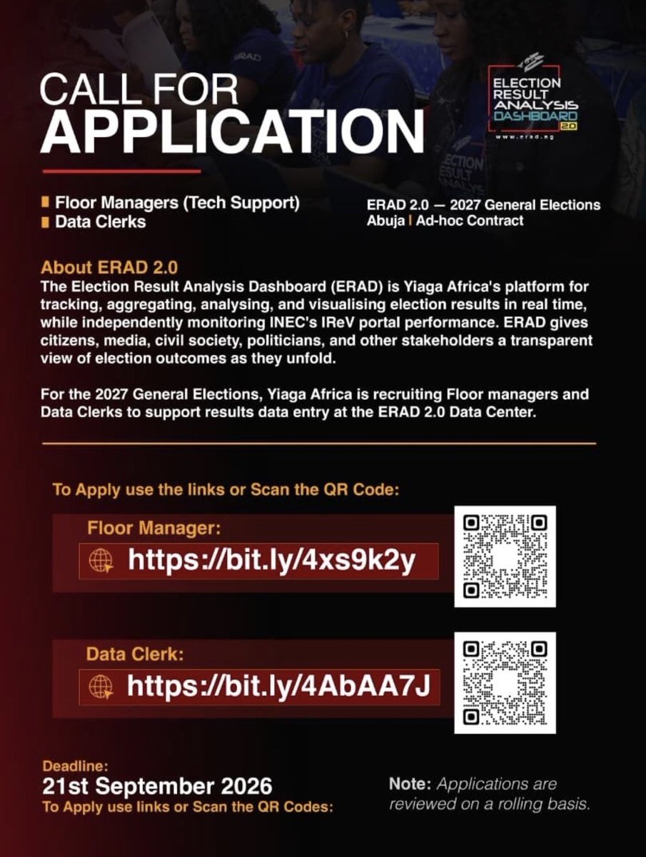 EemanBintSulaym's tweet photo. Apply.

Data clerk: https://t.co/Y8TySMuLaW

Floor Manager: https://t.co/2Cac4URbxJ https://t.co/mByhahaoMJ