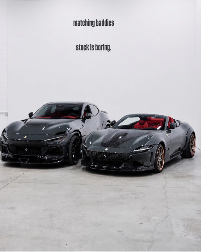 TheDamiForeign's tweet photo. Omo! Davido just bought a brand new customized VENUUM Black Builds, a Ferrari Roma and a ferrari purosangue worth $5M combined💰🤯 https://t.co/GMANOHLiEd