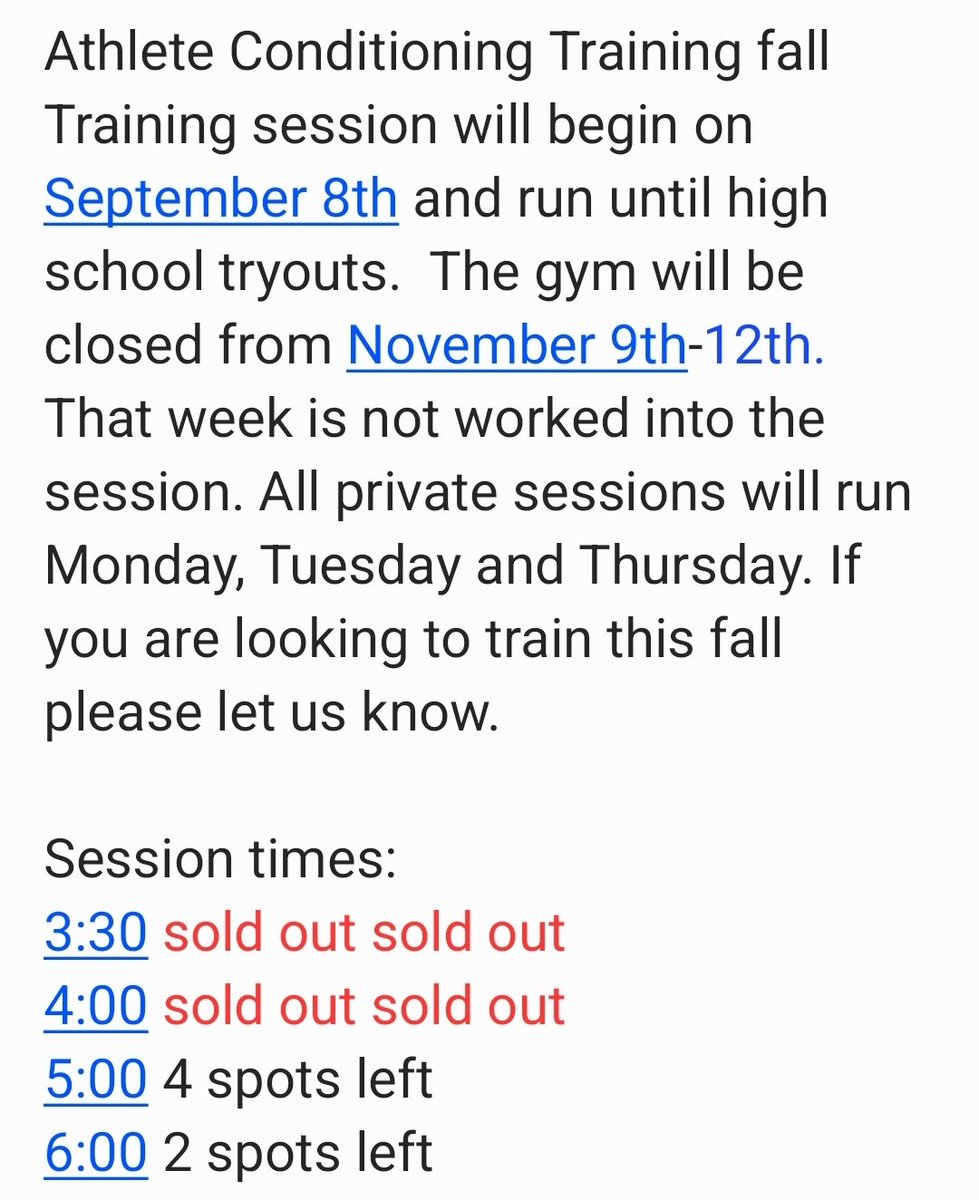 ACTshane's tweet photo. Fall session has almost completely sold out.  Limited spots left. #ACT https://t.co/vNJFMqAulf