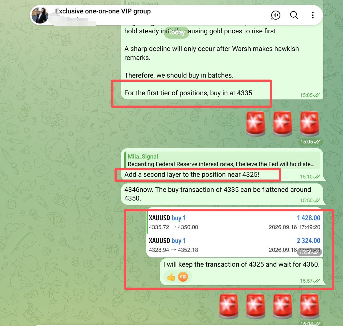 Mlia_CFA's tweet photo. #XAUUSD #GOLD

"Buy the dip" strategy pays off
📈
Our group bought in batches at 4325 and 4335, successfully reaching the 4355 zone.
🎯🎯
If you want signals related to Fed news, add me on Telegram to inquire!
❤️❤️
#FED #FOMC https://t.co/dPuGTlUkaZ