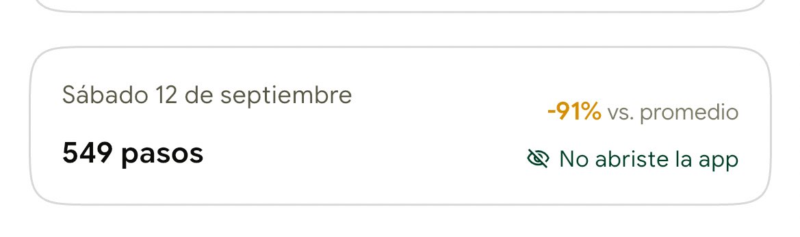Cruz_Belu's tweet photo. Me descargué la app de pasitos. Y resulta que el sábado no tuve muchas ganas de vivir, así que esto es lo que muestra la app https://t.co/2z1yfNzZvn