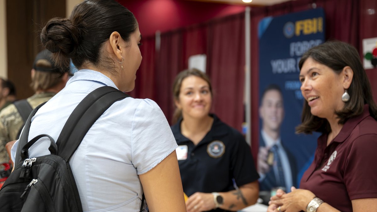 FBIAlbuquerque's tweet photo. #ICYMI
The #FBI is at New Mexico State University and actively recruiting for a range of career opportunities. Meet with us today (9 a.m. to 2 p.m.) in the student union building and start your path where it matters.
You can also apply at https://t.co/gt19Vao8Lr. https://t.co/gRAOZEKTNJ