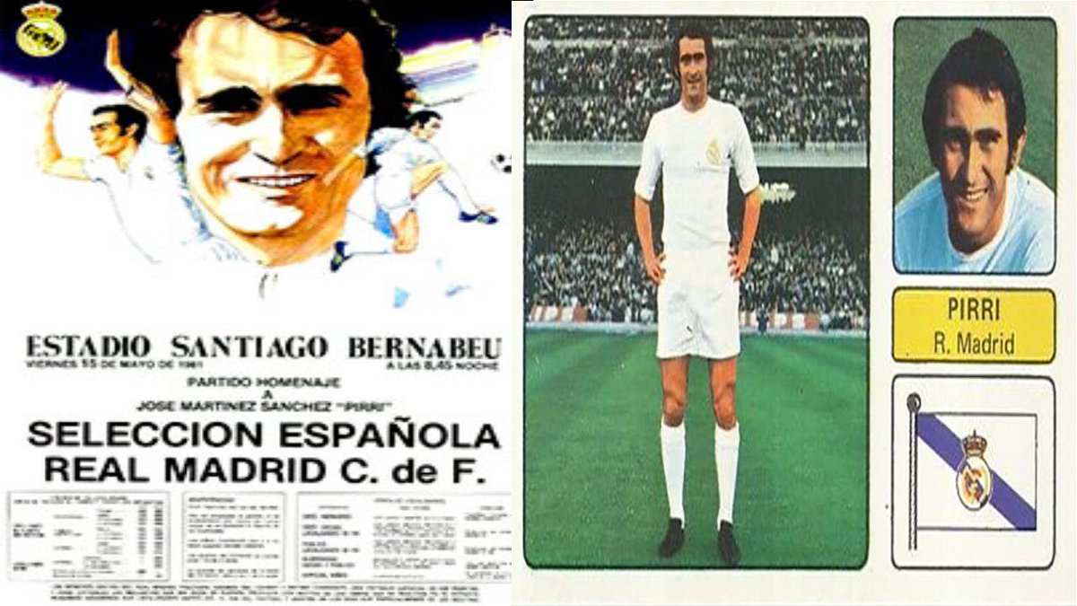 JaviSantamarta's tweet photo. El capitán de la selección española fue un tal PIRRI

Fue el capitán del Real Madrid.

Es el presidente de honor de este club centenario.

Y algo más…

¡JOSÉ MARTÍNEZ «PIRRI» ES DE CEUTA!

#TodosSomosCaballas https://t.co/p3B8Ng5zBF