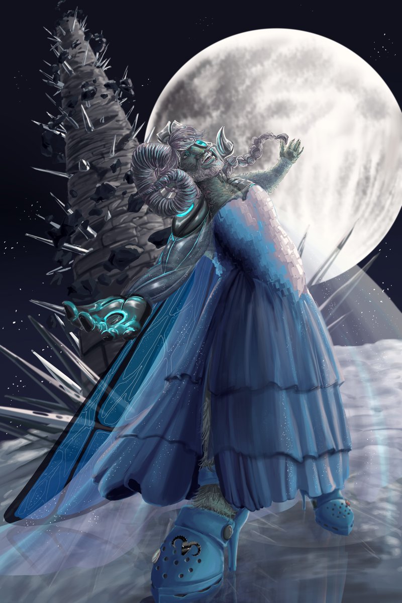 LordLuxo_'s tweet photo. After moths of work, including much procrastination, I am happy to finally introduce..... our queen @docm77 💙❄️
(Thank you to the single ladies for pushing me to finally finish this, haha)

 #docm77 #docm77fanart #hermitcraft #hermitcraftfanart https://t.co/fjicB6TsyE