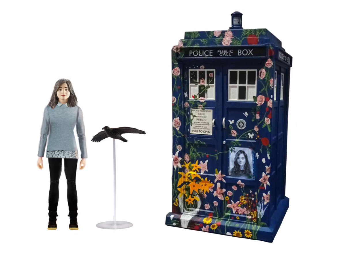 MockupWho's tweet photo. Celebrate over a decade of Hell Bent, the long way round, with the all new Clara &amp; Tardis Doctor Who figure collectors set!

Complete with a Fight Control Tardis in its iconic mural painting and a brand new Clara Oswald figure and Raven accessory.

#doctorwhofigures #Claraoswald https://t.co/6uN79rSC7e