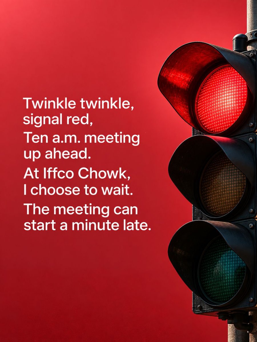 TrafficGGM's tweet photo. Safety first, Gurugram! Check out these tiny poems with a big message.
Whether you're at Iffco Chowk or running a quick errand—wear a helmet, stop at red, and keep your phone away. Better late than never! 🏍️🚦📵
#Gurugram #RoadSafety #HaryanaPolice @gurgaonpolice #Finkeda https://t.co/75fSTLezs2