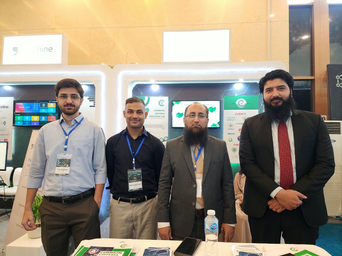 CCPakLab's tweet photo. Common Criteria Pakistan Lab participated as an exhibitor at the launch ceremony of Quantum Valley Pakistan, showcasing its expertise, capabilities and cybersecurity evaluation services to professionals and stakeholders from Pakistan’s emerging technology ecosystem.

#CCPL #QVP https://t.co/6xbPdOENR7
