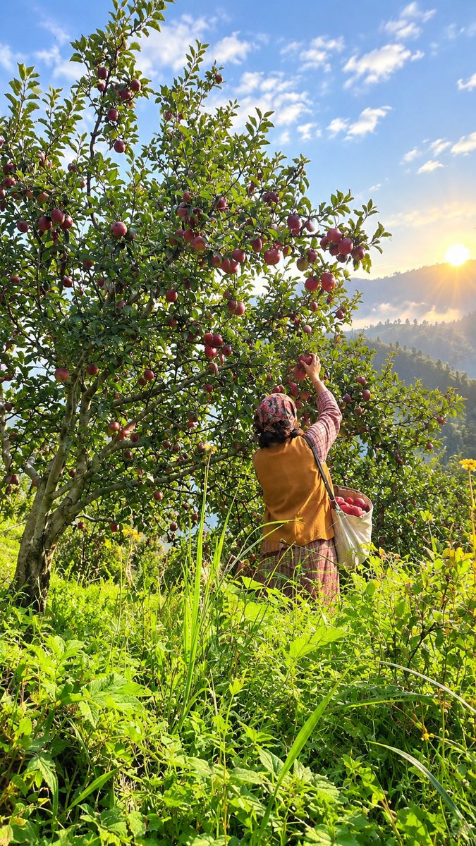 Ritu37902731's tweet photo. 🍎 आख़िरी सेब और सीज़न का समापन, कमेंट में ज़रूर बताइए, आपके यहाँ सेब की तुड़ाई पूरी हुई या अभी चल रही है ✍️ Ritu_dhirta 🌾

#HimachalPradesh #AppleSeason #viralpost  #PahadiLife #HimachaliCulture https://t.co/PK7PAchSoS