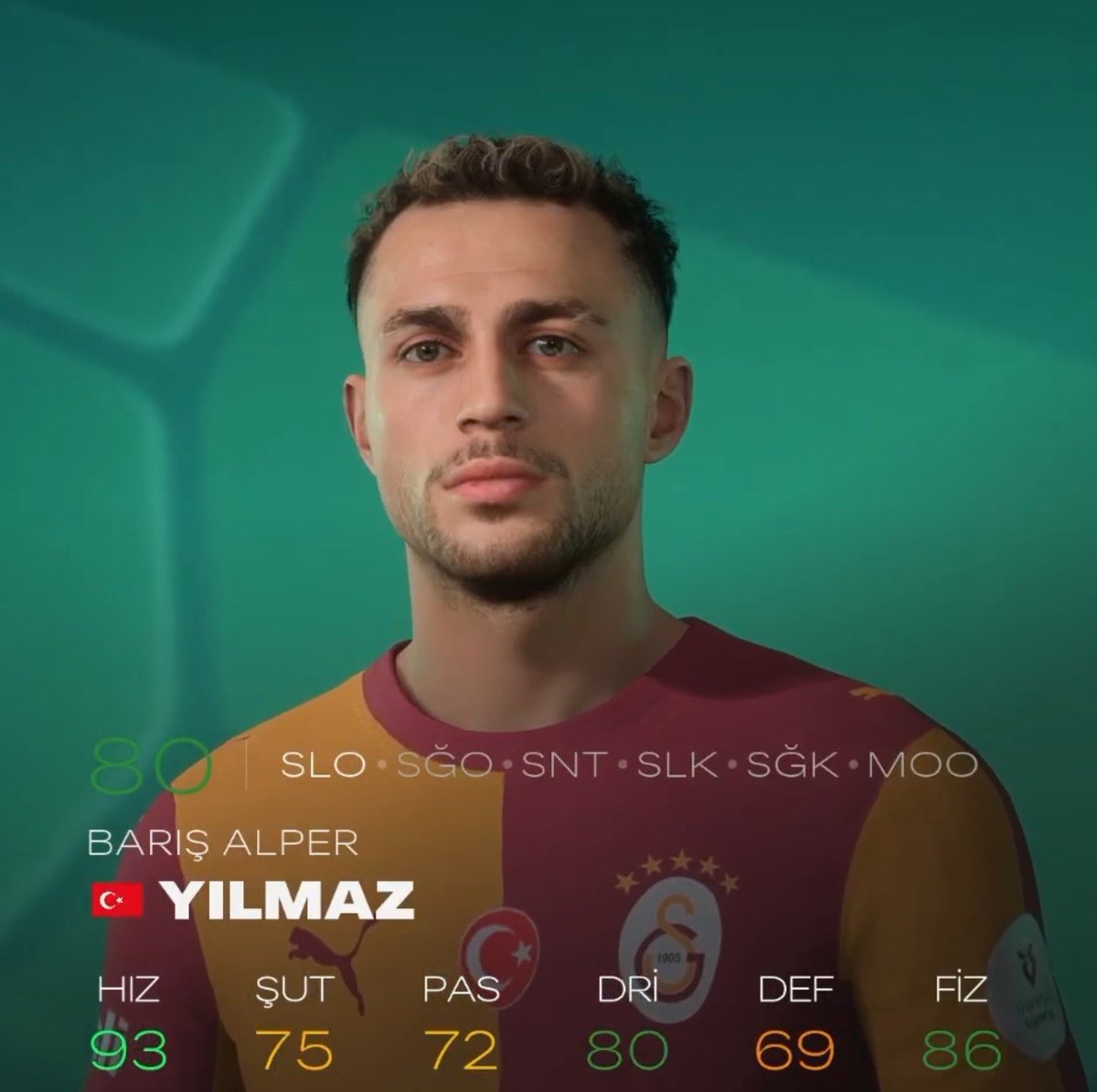 forzacimbom's tweet photo. Barış Alper Yılmaz'ın FC27'de değişen özellikleri.

👱🏻‍♂️ Genel reyting: 80
🏃 Hız - 93
⚽ Şut - 77🔻75
🎯 Pas - 72
✨ Dribbling - 79🔺80
🛡️ Defans - 69
💪 Fizik - 90🔻86 https://t.co/wUNvZor85f