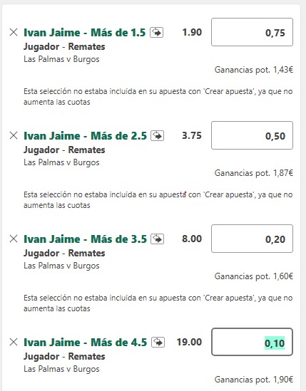 HyperPickss's tweet photo. 🪜 Remates Ivan Jaime

📊 Ivan Jaime, fumón de época que si juega de titular podría cumplir con la escalera con creces, también contamos con fumones en el banquillo para completar la tarea, remates con valor.

Stakes en la foto 💰 https://t.co/rxA9aoGNKO