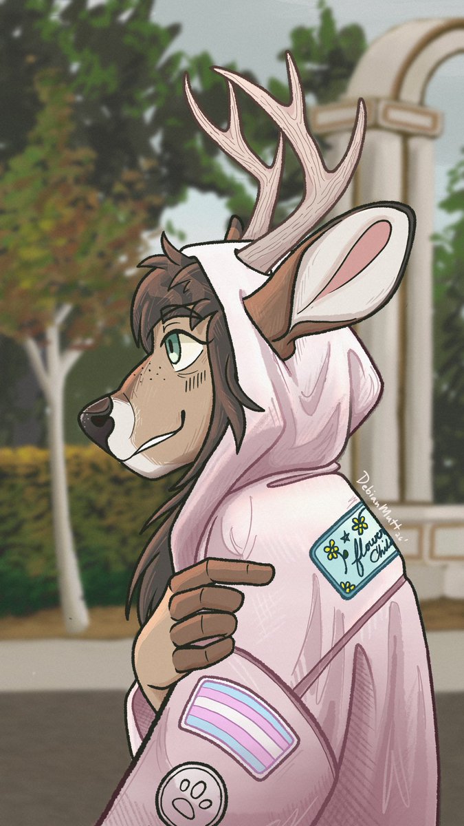DebianMutt's tweet photo. Flower Child 🌻

#furry #furryart #furrydrawing #furryoc #digitalart #OC https://t.co/g97pu2nWau