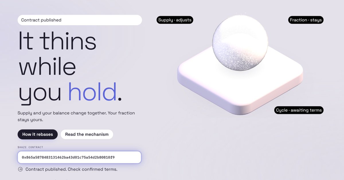 HazeRebase's tweet photo. $HAZE

● one address, posted once, in one place
● same address here and on the site
● compare both before you buy
○ anything that does not match

@hazerebase on @ponsdotfamily 

$CA:0x865a5878483131462ba43d01c75a54d2b80810f9

$HAZE https://t.co/xQc6ZrkwDh