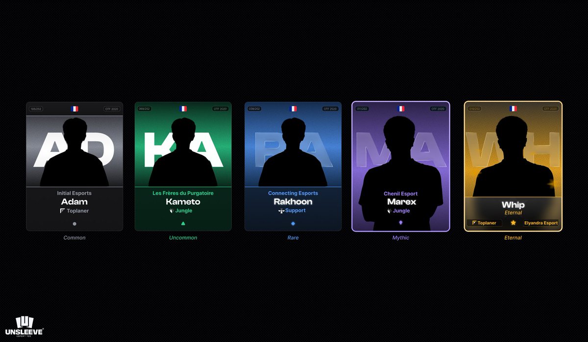 UnsleeveGG's tweet photo. Unsleeve, comment ça marche ?

⌛ Toutes les 2 heures, tu peux ouvrir un booster de 5 cartes, jusqu'à 12 par jour !
➡️ Observe et complète ta collection 🗃️

Tu as aussi accès à un leaderboard pour suivre qui a été le plus chanceux🏅

Tu as envie de drop qui toi ? https://t.co/mKifN8hMwr