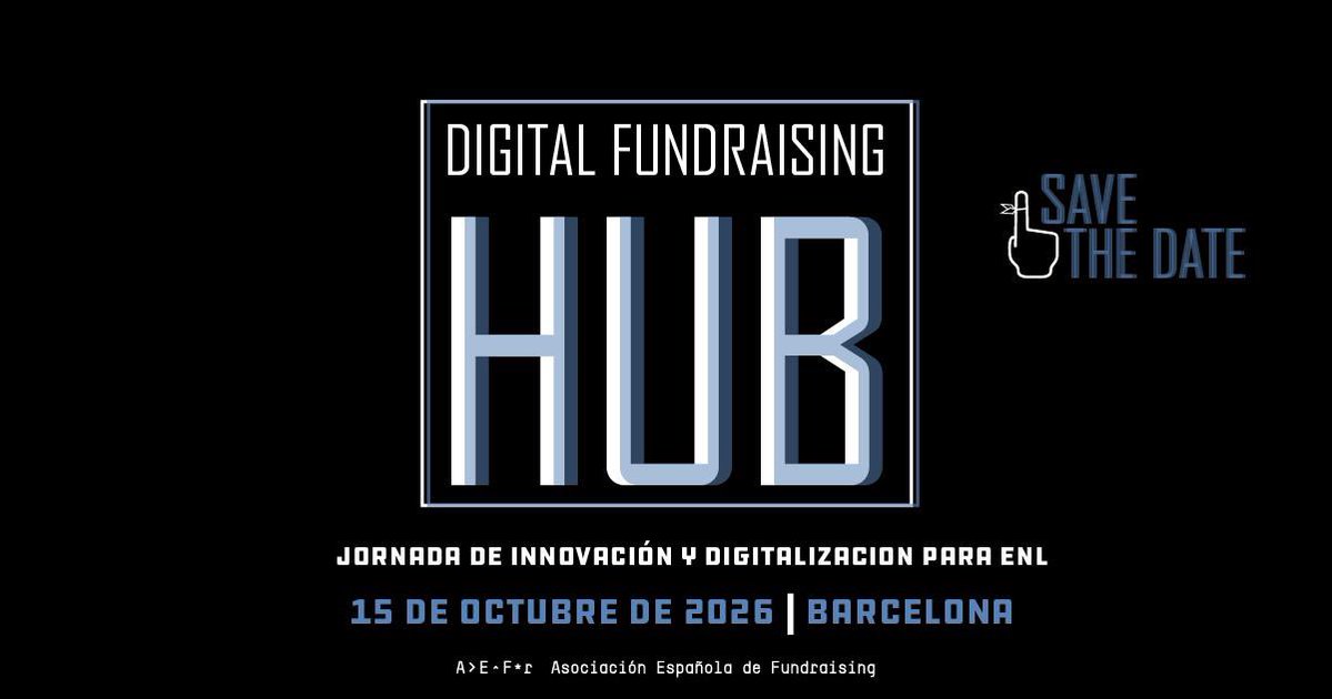 AEFundraising's tweet photo. 📺 A dos telediarios del apocalipsis tecnológico. O eso parece si nos atenemos a algunos de los últimos titulares.

Os esperamos en el #DigitalFundraisingHub26

📆 15 de octubre
📍 @hubsocialbcn 
🎟️ https://t.co/iS09jMlMTZ https://t.co/mRoxEbxnai