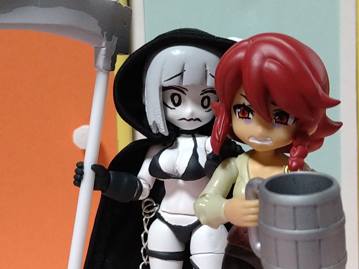 HolaiDolls's tweet photo. 今回は「Knock The Reaper(ノック・ザ・リーパー)」を錬成。
泣き寝入り子氏の死神のイラストが猛烈に刺さり、思わず作ってしまいました！
どう？めっちゃかわいいでしょ！？
#リンクトラ��ラーズ https://t.co/enuEvAyd1Q