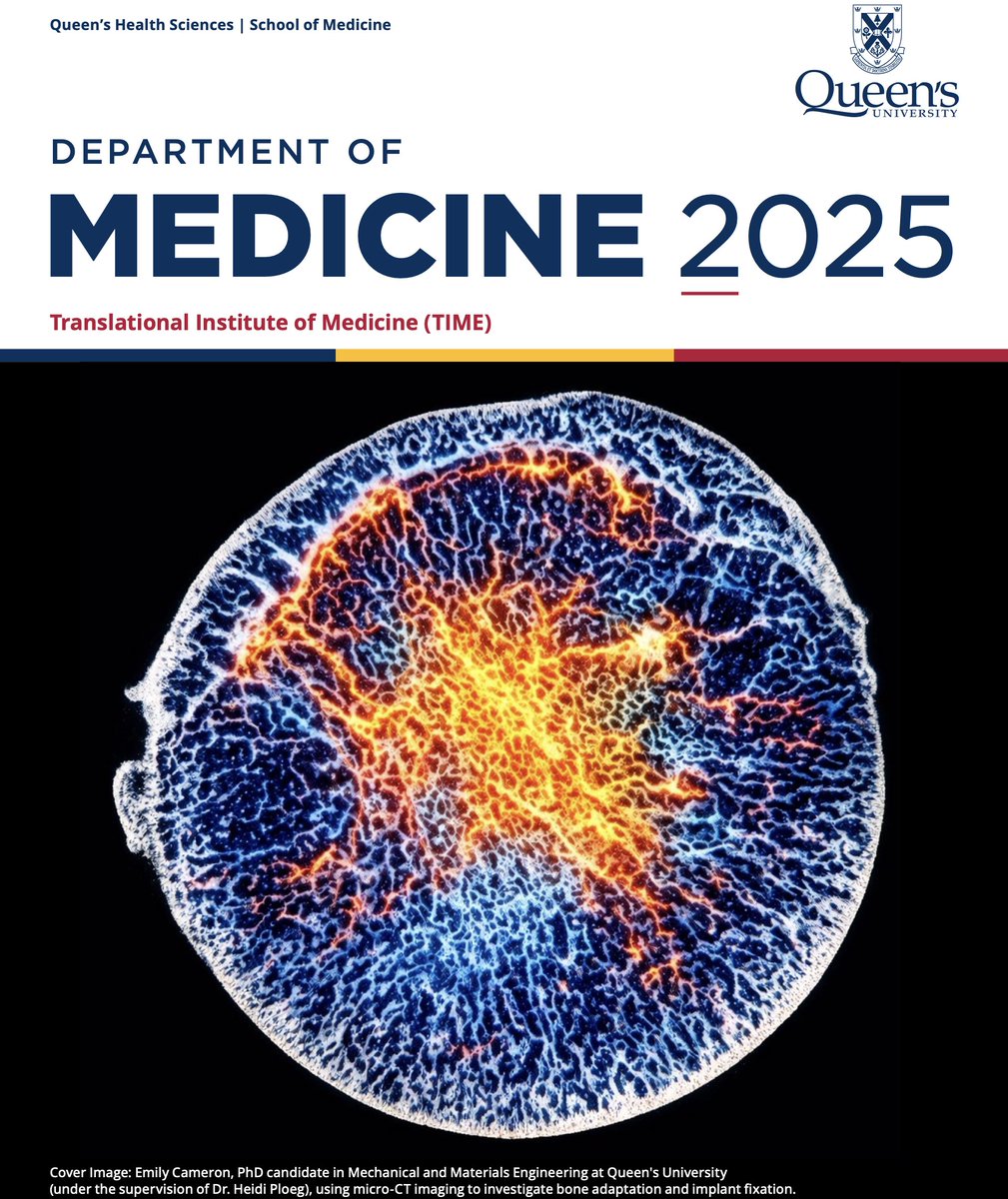 DrStephenArcher's tweet photo. The Translational Institute of Medicine (@queensutime ) in @QueensuDOM  is proud to share our 2025 annual report which highlights the research &amp; discovery of our >200 members, our graduate students in @tmedQueens &amp; our new TIME-CORE infrastructure https://t.co/0t854q3EaP https://t.co/mjRprwVen4