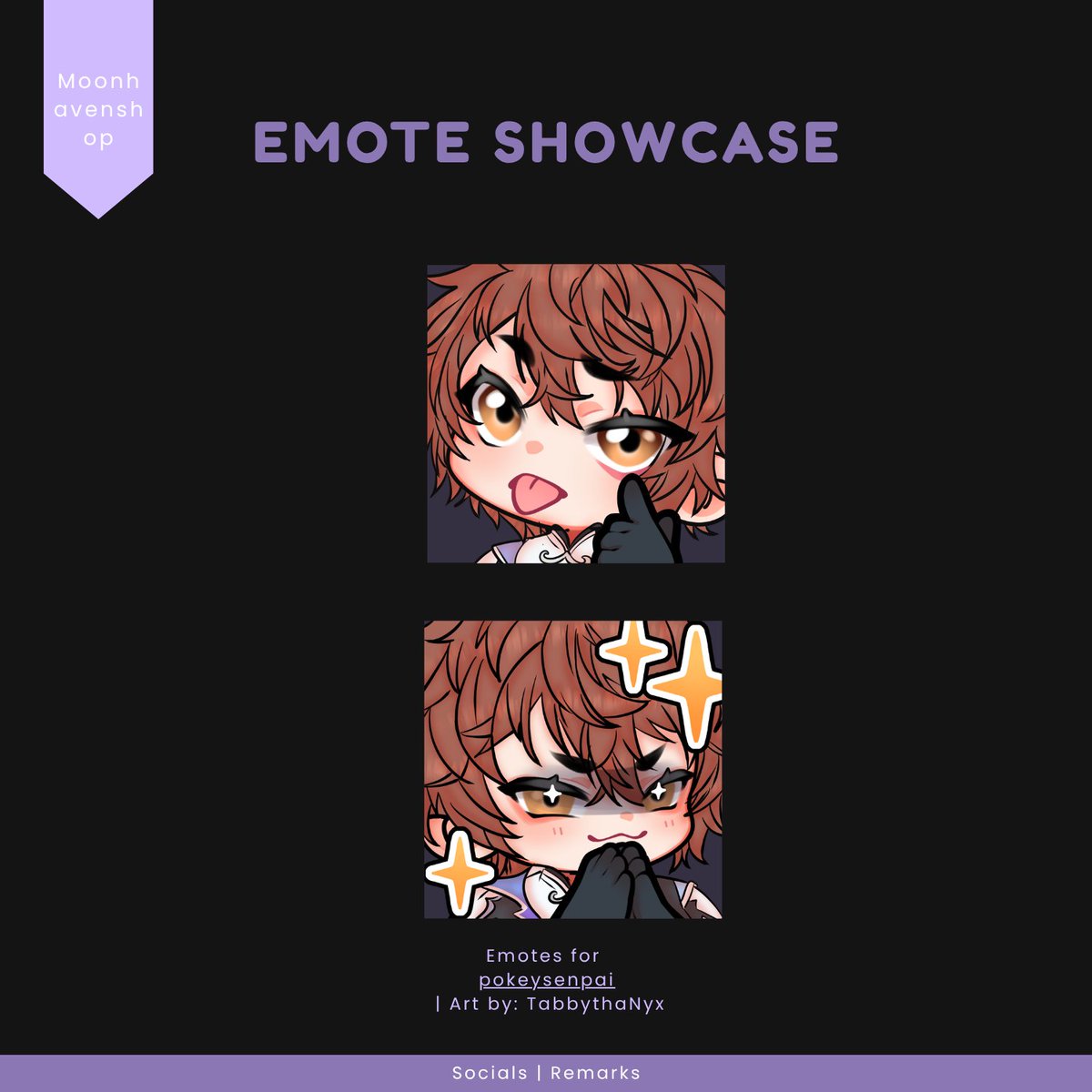 MoonHavenShop's tweet photo. Time for emotes
Ych Done of @PokeySenpaiVT

── .✦ Art by Myself base by Base by Yoshii .ᐟ.ᐟ 🌕🌑
♡ + ↻ to set me free!✨
Want one order here 
⟢ #vtuber #vgen #ychdone  #Vgencommissionㅤ #done https://t.co/NULpxx8Jns
