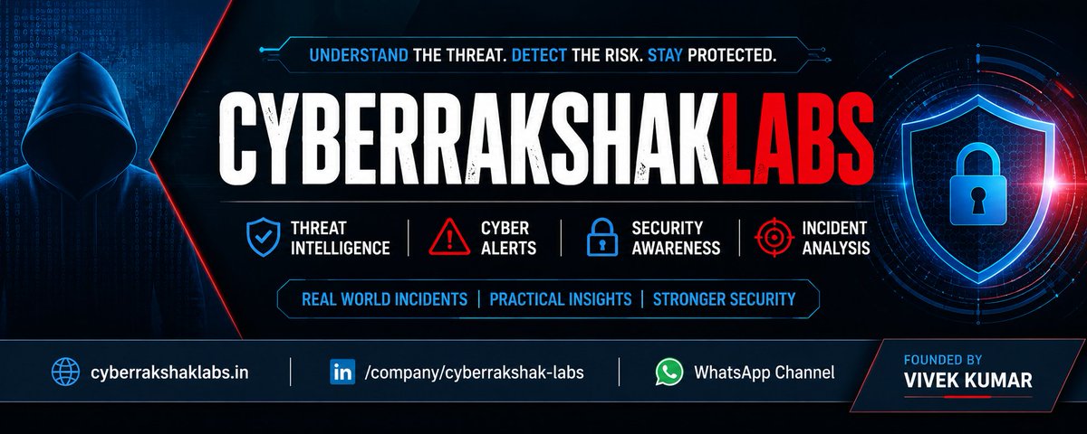 vivekkumar86538's tweet photo. 🚨 CyberRakshakLabs (https://t.co/2pavVsqatQ) Cybercrime-as-a-Service: Where Are Attackers Going Next?
✅ VectraRAT provides an interesting window into the changing cybercrime economy.
#CyberSecurity #ThreatIntelligence #Cybercrime #Malware #MaaS #VectraRAT #CyberRakshakLabs https://t.co/pkl2yf4beL