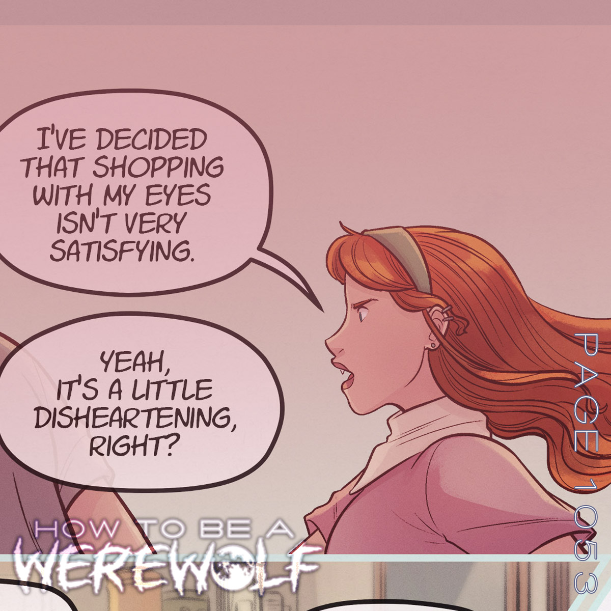 shawnlenore's tweet photo. New page! https://t.co/gjKCOXiNXe Ginger has feelings about shopping, and Harvey has different feelings about shopping #howtobeawerewolf https://t.co/v23uODZ9Eu