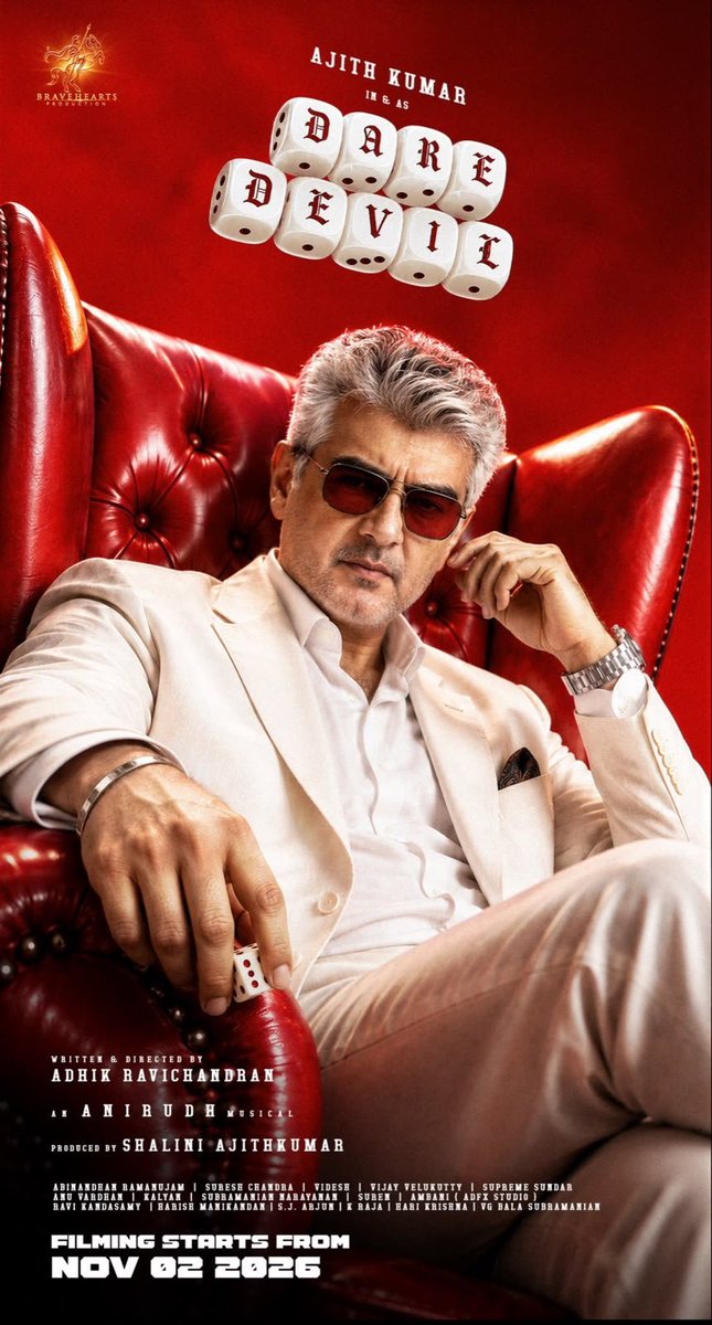 RamCinemas's tweet photo. #AK Action begins from November 02nd 2026 💥💥 https://t.co/bKCO4P6rvV