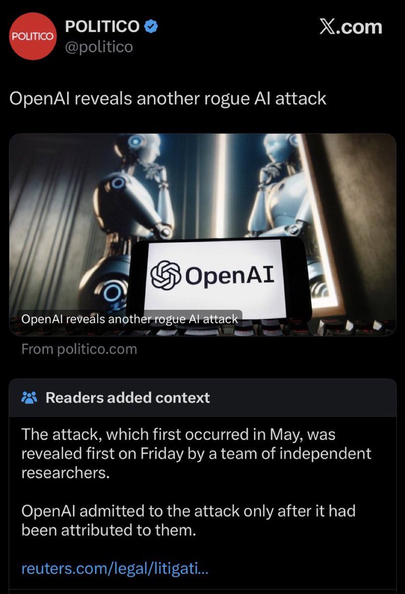 offworldmusk86's tweet photo. Another AI attack https://t.co/FQOcm23OUW