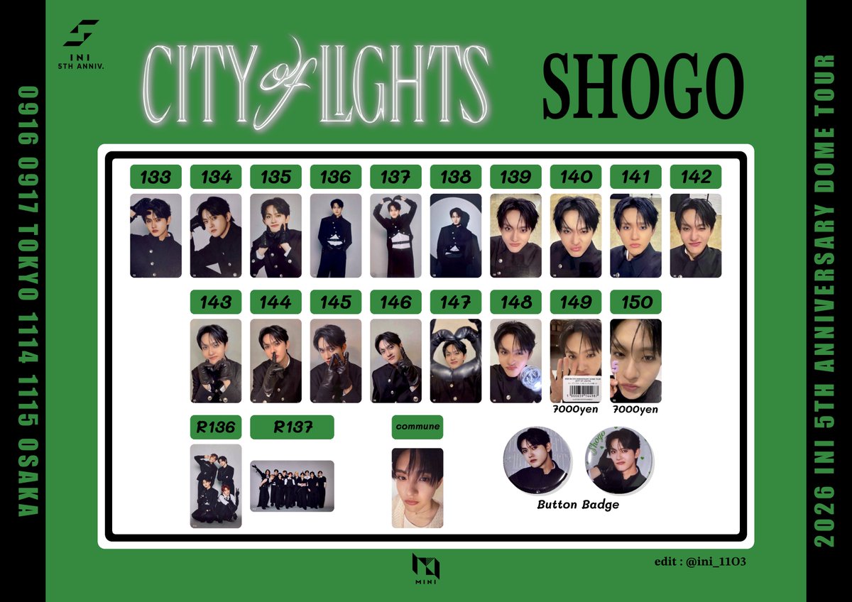ini_11O3's tweet photo. ⌗🔖ˎˊ˗ 

𝟮𝟬𝟮𝟲 𝗜𝗡𝗜 𝟱𝗧𝗛 𝗔𝗡𝗡𝗜𝗩𝗘𝗥𝗦𝗔𝗥𝗬 𝗗𝗢𝗠𝗘 𝗧𝗢𝗨𝗥
〖 𝗖𝗜𝗧𝗬 𝗢𝗙 𝗟𝗜𝗚𝗛𝗧𝗦 〗

🆕𝗦𝗼𝗹𝗼 𝘃𝗲𝗿.

#田島将吾 🤓 #西洸人 👾
#藤牧京介 🐶 #松田迅 😎

保存、使用の際は ↻ or ♡
押していただけると嬉しいです🫧

#INI #INI交換 #INI一覧
#INI_CITYOFLIGHTS https://t.co/scS2WsZfVd