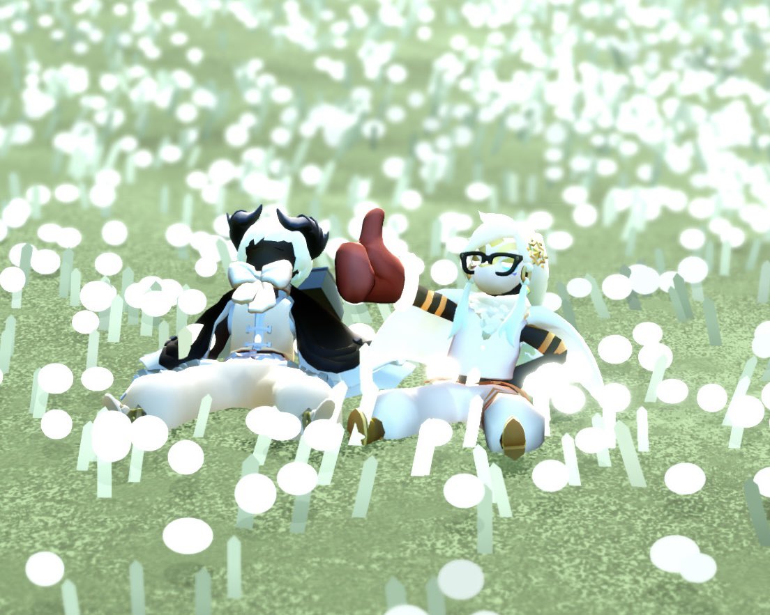 teox_n's tweet photo. 会えたにょー
白のお花畑で記念撮影も付き合ってくれてありがとう！
次はどこに行こうかな📸 https://t.co/HnKMNBsQIF