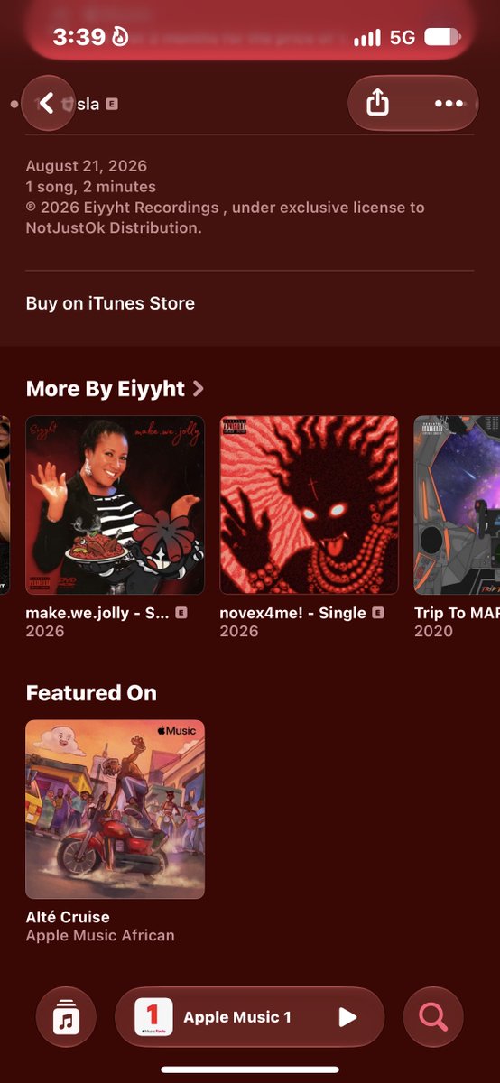 88eiyyht's tweet photo. tesla featured on @AppleMusic altè cruise playlist💉🩸 https://t.co/zwX5PckkyV