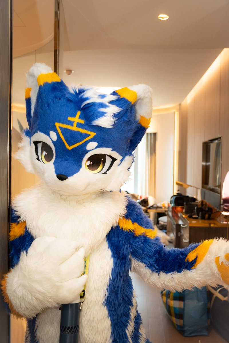 OreViolet's tweet photo. 你好，我能为你做什么吗

📷：@DragAmorph 
#FursuitEveryday #furmony https://t.co/f5VNxslFJQ