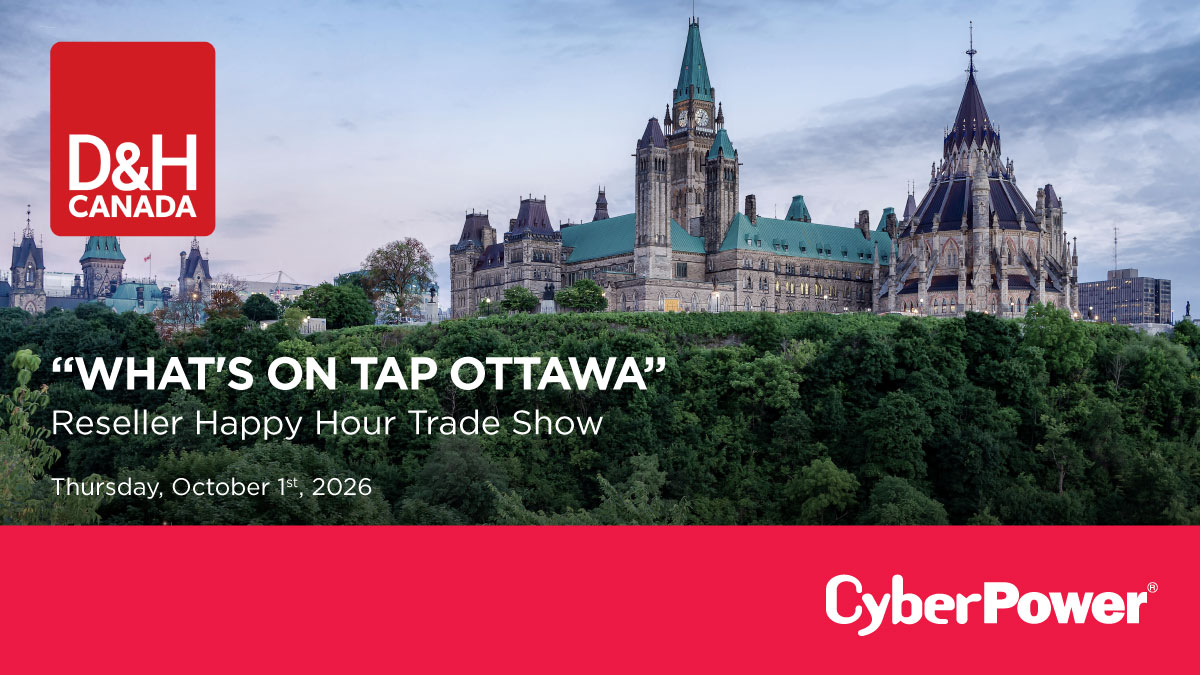 CyberPowerInfo's tweet photo. 🇨🇦 CyberPower is excited to sponsor the D&H Canada What's On Tap Roadshow! 🍺 

Join us as we connect with channel partners and technology professionals to discuss the latest solutions helping businesses stay powered, protected, and productive. Stop by to meet our team and discover how CyberPower power protection solutions can help your customers reduce downtime and improve business continuity.

We look forward to seeing everyone at the Vendor Showcase!

➡️ Sign up here: https://t.co/JshRo966hf

#CyberPower #DHCanada #WhatsOnTapRoadshow #ChannelPartners #PowerProtection #BusinessContinuity #ITInfrastructure #DataCenter #MSP #TechnologySolutions