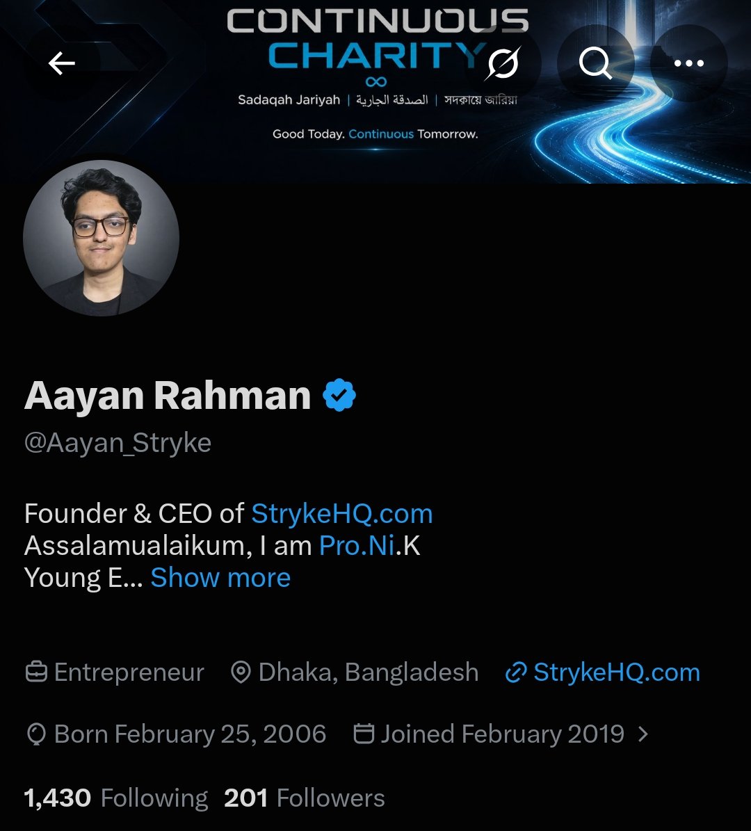 Aayan_Stryke's tweet photo. Thank you, everyone, for helping me reach a milestone of 200 followers. 

I’m 20

Founder from Bangladesh.

Looking to connect with more founders and builders in AI!

I want more builders with me!

AI builders
Founders
Developers
Designers
Operators
Indie hackers
Creators building real things
Students learning by shipping
Bangladesh-to-global builders

If you're building something useful on the internet, let's connect.