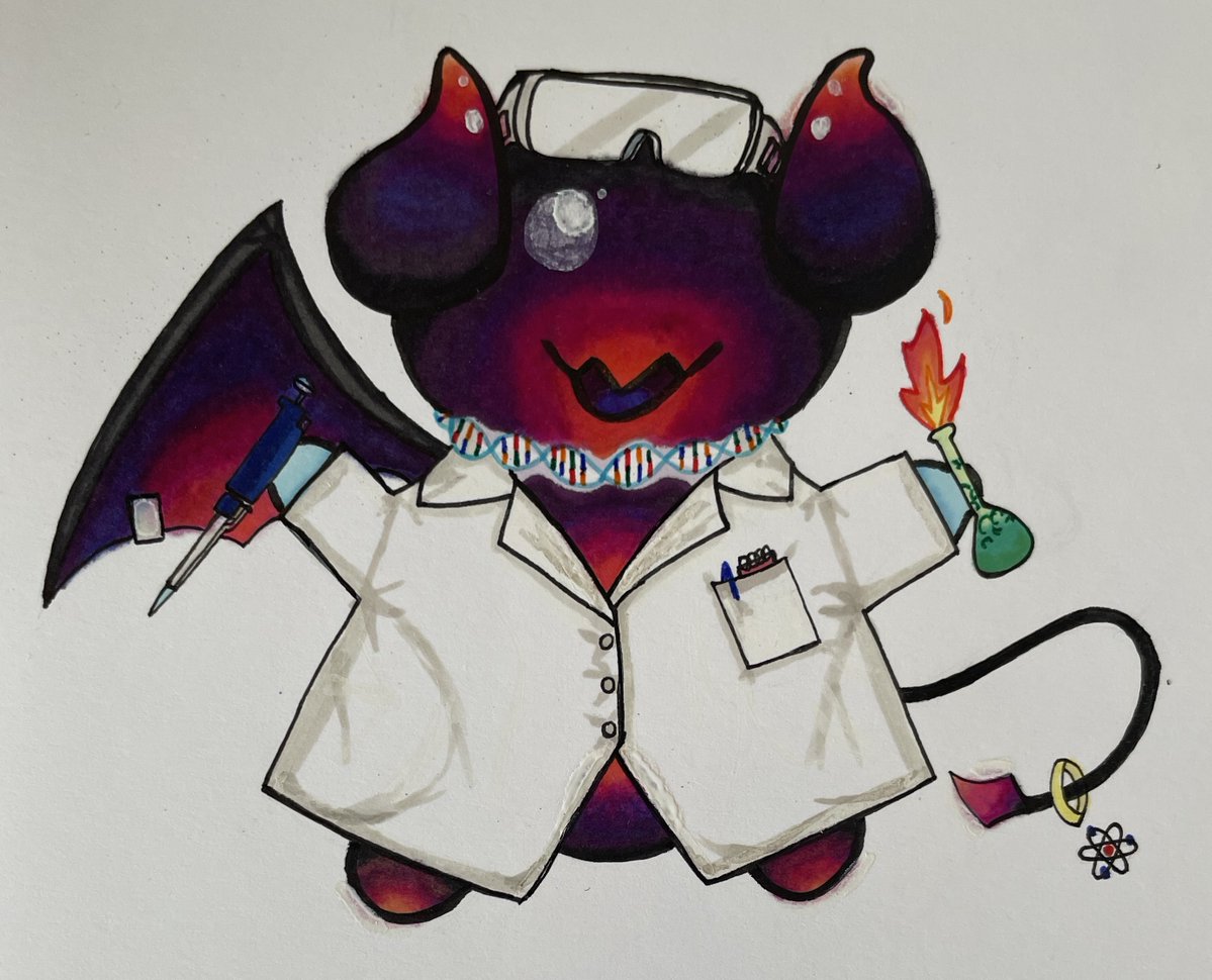 Kesedica's tweet photo. As a STEMling, I tried to imagine what we could look like and this is what I came up with! Thank you @skryzein for the DNA floof idea 😊 https://t.co/pt421pmxVS