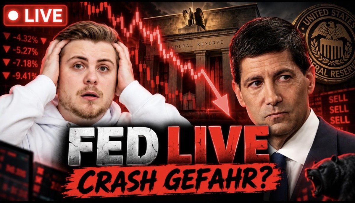 crader_elite's tweet photo. HEUTE 19:45 UHR - FED ZINSENTSCHEID - LIVESTREAM🚨

Wir schauen uns gemeinsam an ob die FED die Zinsen tatsächlich erhöht und damit die Finanzmärkte zum Crash zwingt!👀
Die Pressekonferenz von Kevin Warsh wird verdammt spannend. 🔥

➡️Bis später - 19:45 Uhr!
https://t.co/GirTGBNAK7