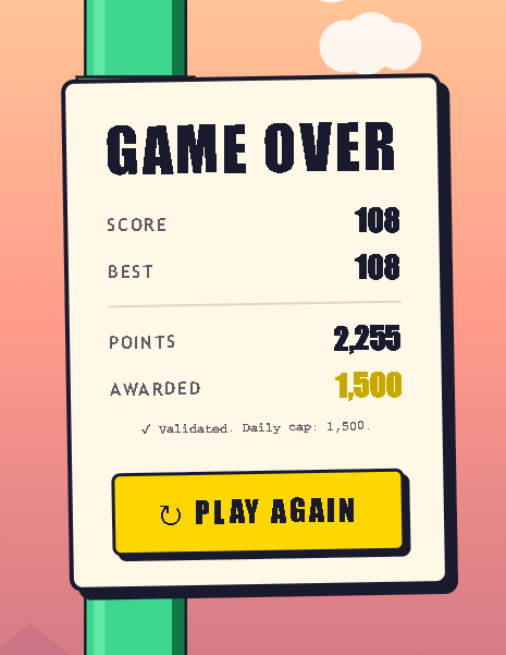 wonbientz's tweet photo. Finally, after trying many times
🔥 Just hit 108 on the WINGZ!
 so I’m coming for that next. 📷

play : https://t.co/OkAQKaMiWK 

X : @wingzuae

Back to the grind! 📷📷#WINGZ 🔥 https://t.co/loe3cLHzhp