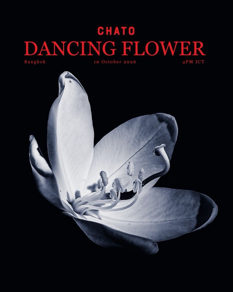 chato_studio's tweet photo. Chato Dancing Flower
10 Oct 2026 — 4PM ICT Bangkok
Save The Date

#ChatoDancingFlower
#BIFW2026 https://t.co/q6cOIgR6lE