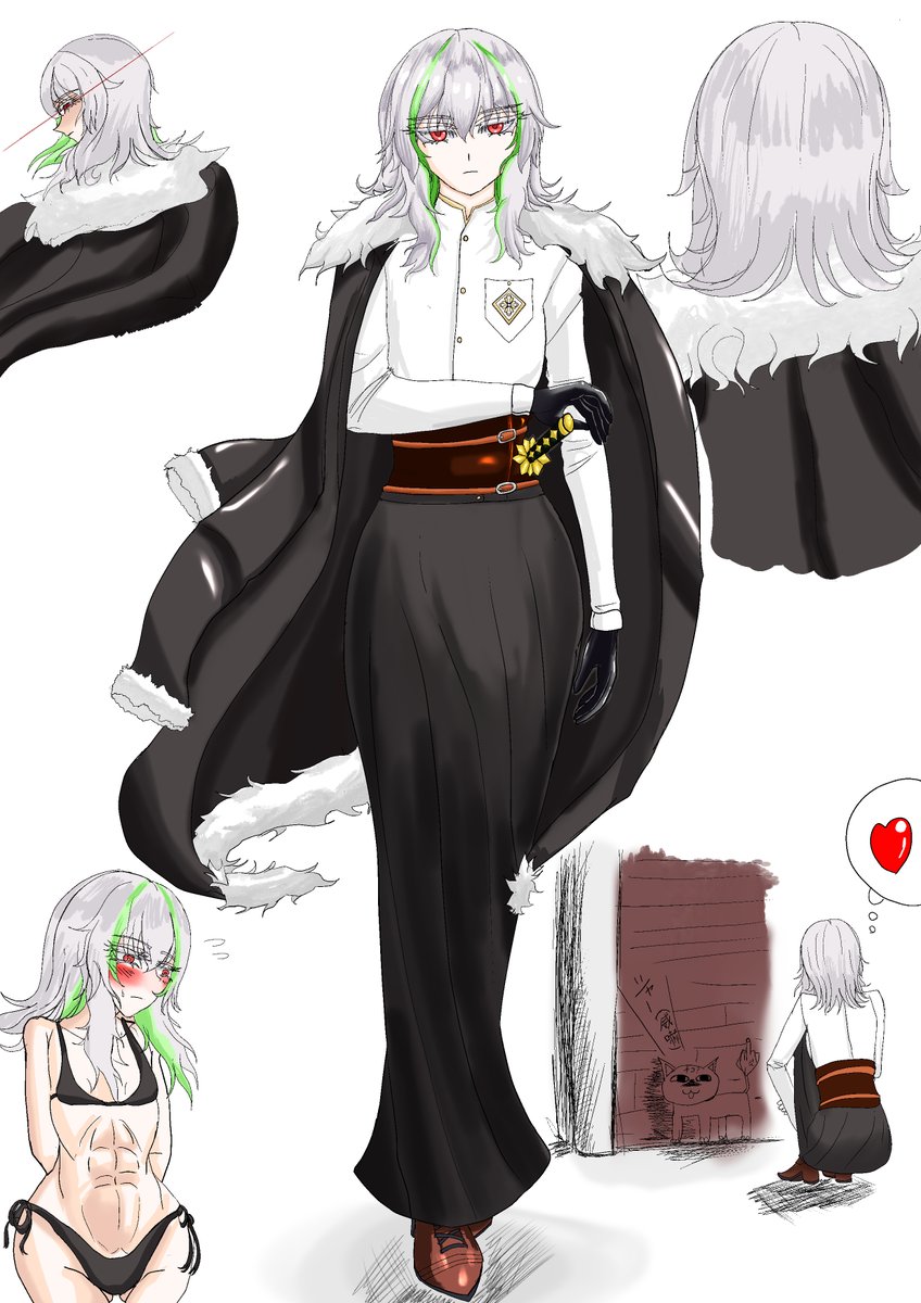 aristoteres2's tweet photo. 新しいうちの子の紫苑（シオン）です
詳しい設定は多分書かないと思いますが、桃太郎と鬼の頭目の子孫みたいなものだと考えてもらえればと👍
ちょっと抜けてるところがあるお姉さんいいよね🥰
特におへそと足裏が弱いです https://t.co/1MZ8wtrzs2