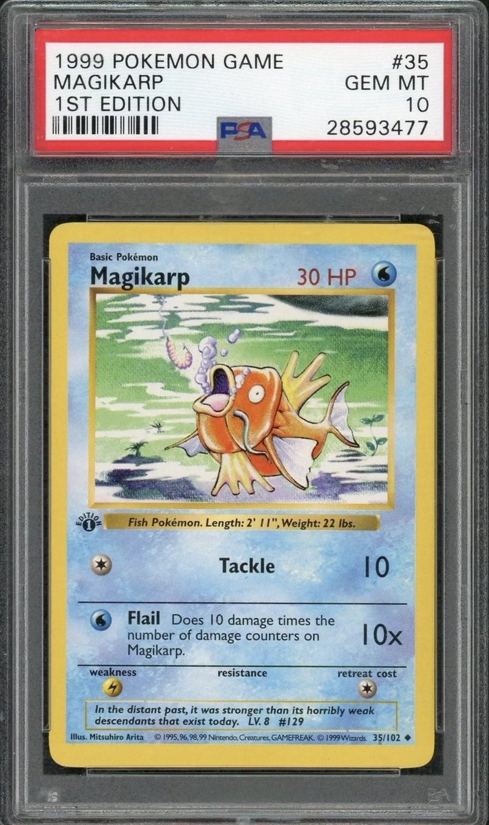 KabutoKing_'s tweet photo. This is a hill I will die on. Base set is still vastly under-appreciated, especially in today’s market. 

I cannot believe these only trade for ~$3200. PSA 10 pop 261. https://t.co/eS0UTWN5Ad
