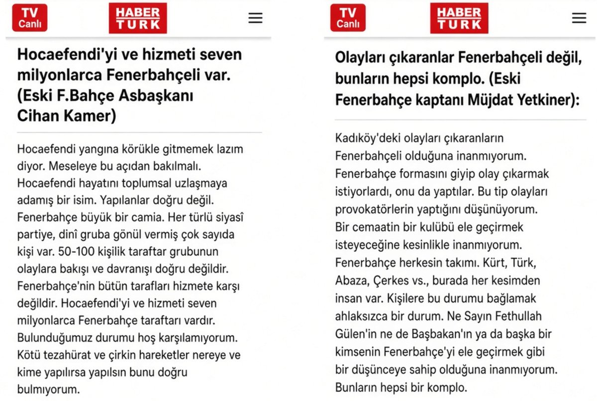 musaucan33's tweet photo. 3 Temmuz travması zaten sensin.

"Hocaefendi yapmadı kumpası" diyen Cihan Kamer'i sen yönetici yaptın.

Seni, firarî FETÖcü terörist Zekeriya Öz'e bizzat şikayet eden Tahir Kıran ve HBK senin yanında.

"Cemaat suçsuz" diyen Müjdat'ı kulübe sen soktun.

3 Temmuz artığı İb. Seten'in kanalına akreditasyon veren yine sensin.

Mehmet Ağar yeğeni, Nihat Özdemir oğlu ile senin yönetiminde temsil ediliyor.

3 Temmuz konusunda konuşacak son kişi bile değilsin sen Aziz bey.

O travmanın ta kendisisin.