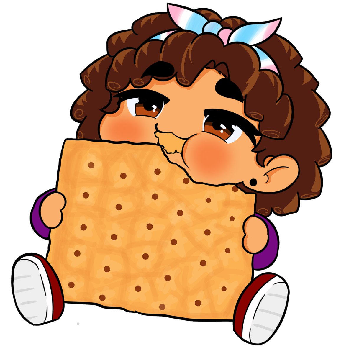Sn1Luna's tweet photo. Namorar é o caralho, vou é comer bolacha! Arte by: @Syn3_SK Obrigada meu amor por essa arte linda, novo emoti do canal <3 https://t.co/tyDmuUs3JC