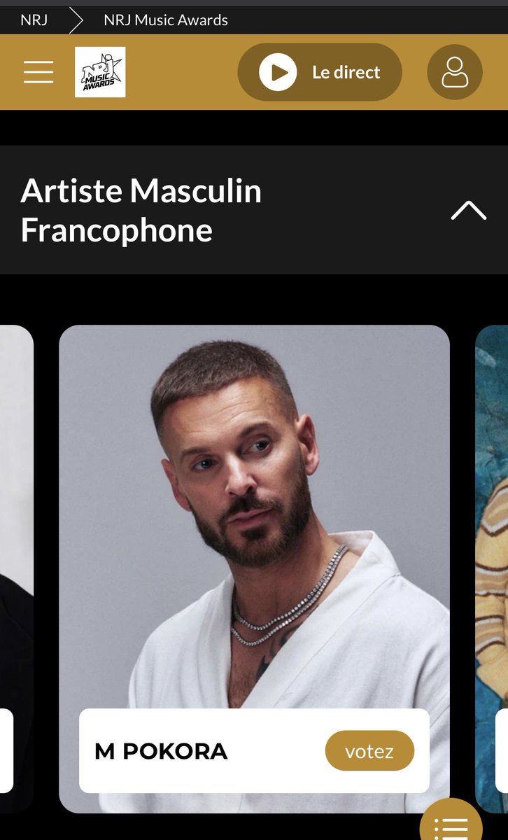 MPBE's tweet photo. . @MPokora nommé aux NRJ MUSIC AWARDS ds la catégorie Artiste masculin de l’année ! 😌 Vous savez ce qu’il vous reste à faire TOUS LES JOURS …🏆

Pour voter depuis la Belgique >> 
https://t.co/rHfDjrJLHD
Pour voter depuis la France >>
https://t.co/amq3fjcHeL https://t.co/ttVG0H9Sny
