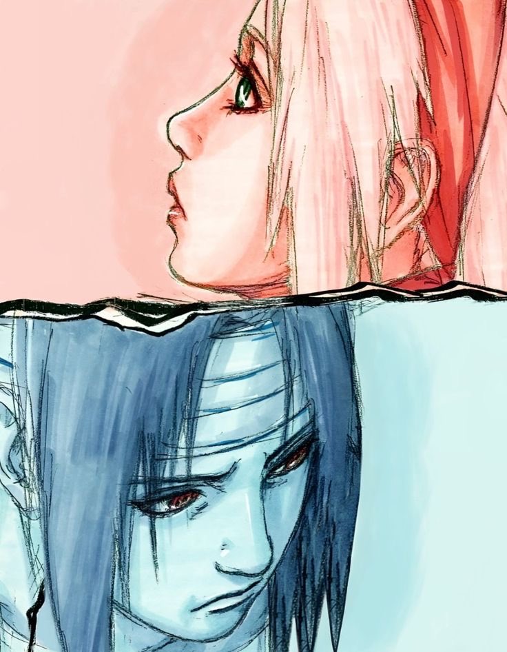sasusakuworld's tweet photo. sasusaku drawn by kishimoto https://t.co/ar9yDgVe3j