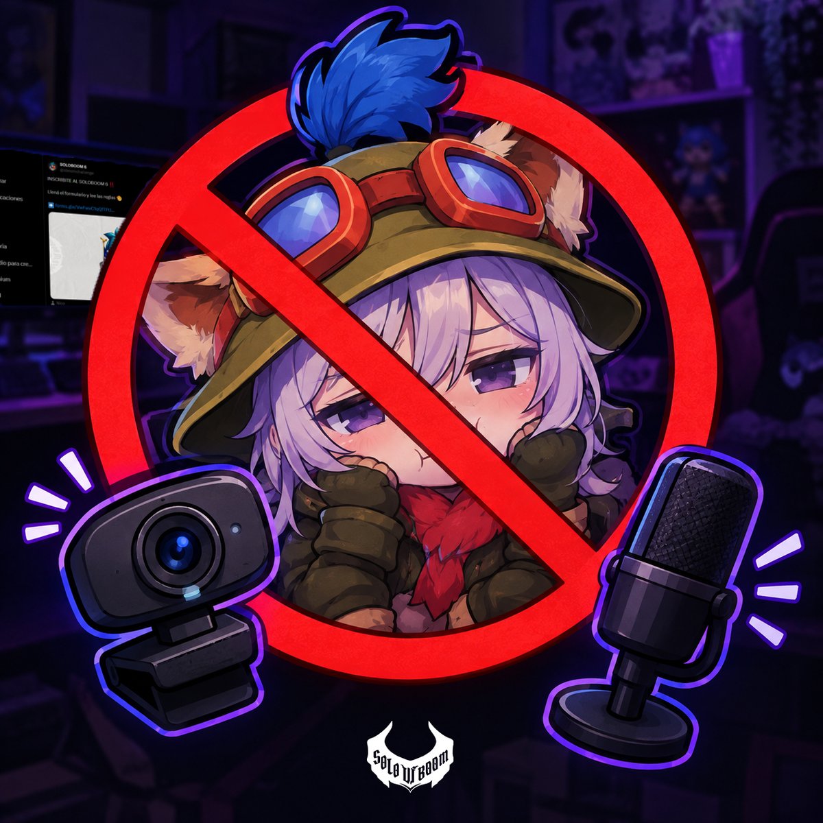 sboomchallenge's tweet photo. 🚨 Es 𝗢𝗕𝗟𝗜𝗚𝗔𝗧𝗢𝗥𝗜𝗢 el uso de CÁMARA y MICRÓFONO al participar en el Soloboom.

❌ Para evitar cualquier tipo de trampas, queda PROHIBIDO jugar el torneo sin estos elementos, esto también aplica a VTUBERS.

Disculpen las molestias ocasionadas. https://t.co/BfMY5EZRPt