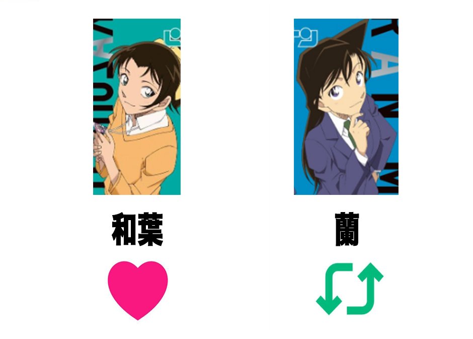 humei_666's tweet photo. 映画名探偵コナンどっちが好き？
『和葉』『蘭』 https://t.co/nE9ym20A5l