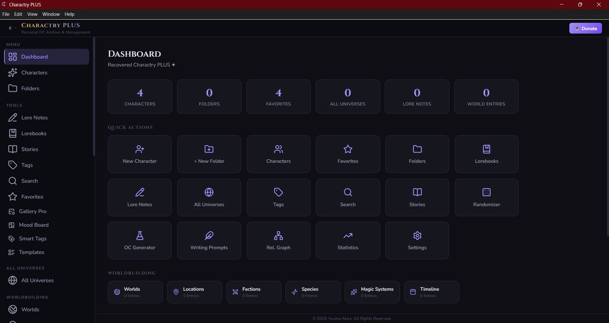 EnjouAkuma's tweet photo. I haven't really shared this outside of my servers, but I have been making a OC management app (windows only) since March and I'm getting close to releasing it! It's called Charactry! It can be used to store UTAU characters too!
#UTAU #Charactry #OC #OriginalCharacter https://t.co/HGHQiudw1S