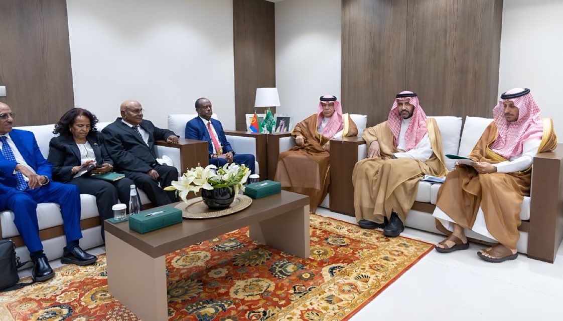 Amanbiede's tweet photo. Watch the terms, not just the photographs.

Eritrea’s senior economic delegation recently held talks in Riyadh, including discussions with Saudi Arabia’s Energy Ministry and ARAMCO on “concrete areas of mutual cooperation.”

The timing matters.

Saudi Arabia has powerful reasons to deepen relations with Red Sea littoral states as Yemen and the wider regional security environment undergo profound change. Eritrea, meanwhile, has an opportunity to translate its geography and relationships into energy, investment, trade and greater national capacity.

But there is another layer.

President Isaias Afwerki has repeatedly emphasized cooperation without alliance-building, strategic self-reliance, sovereign decision-making and the responsibility of Red Sea littoral states for their own region.

Who sets the terms?

Economic cooperation or security alignment?
Limited transaction or strategic realignment?
Greater Eritrean capacity—on Eritrean terms?

Photos show engagement. Terms reveal meaning.

That is the Red Sea story to watch.

#Eritrea #SaudiArabia #RedSea #HornOfAfrica
@hawelti