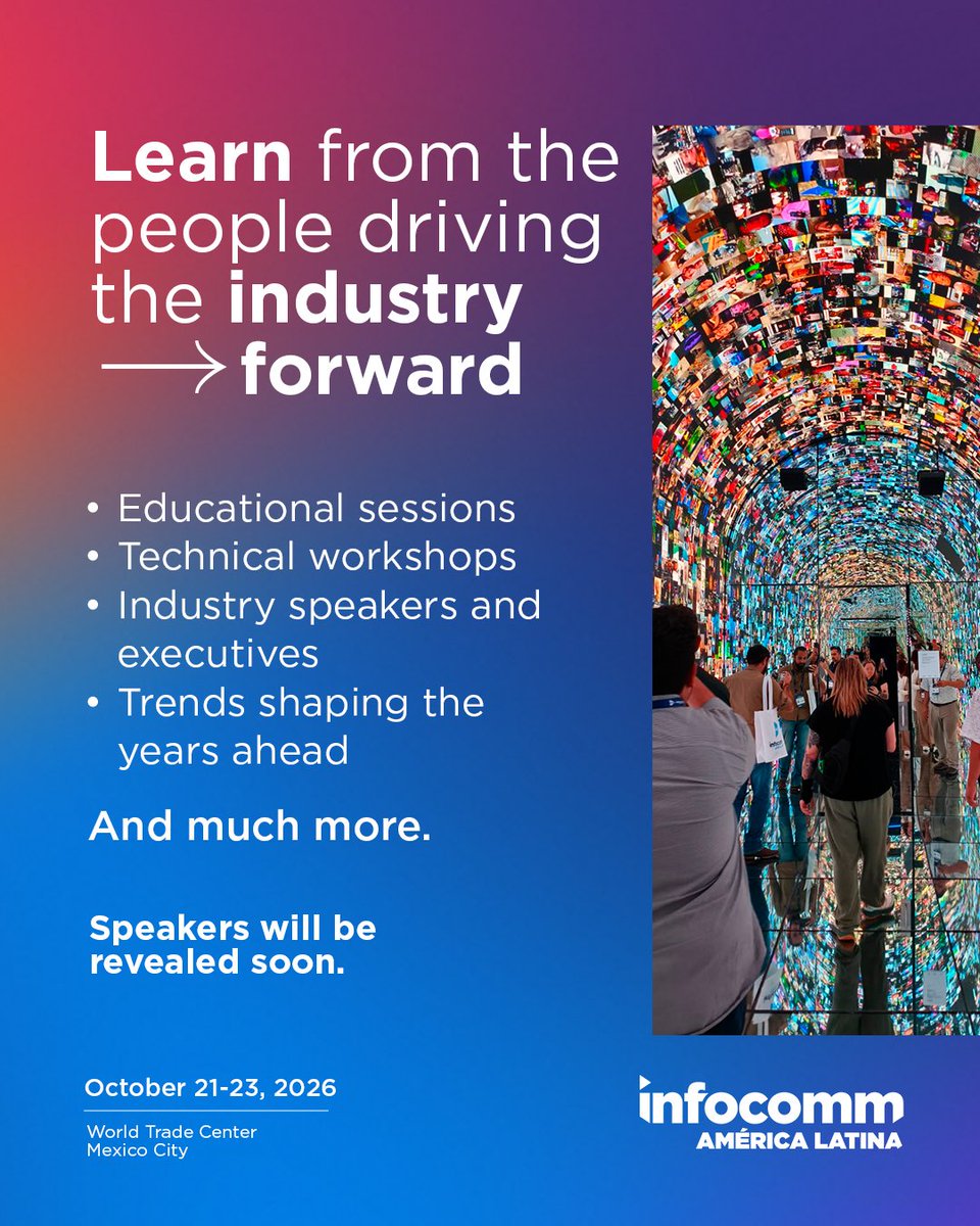 InfoComm tweet picture