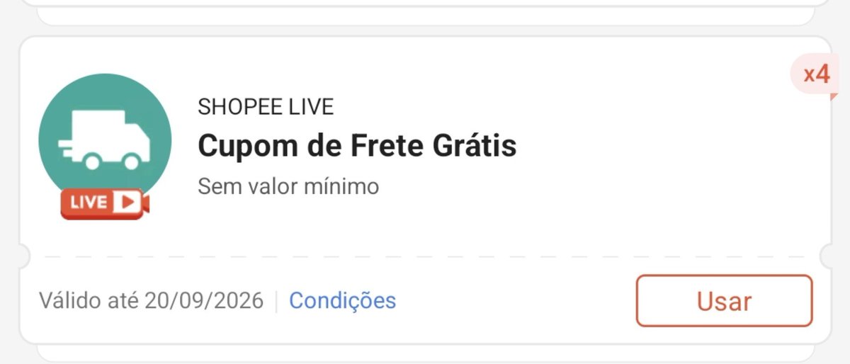 usemeuscupons's tweet photo. Corre e pegue o meu cupom antes que esgote! 📢 - shopee

🎟 Shopee Live 
👉🏻frete grátis sem valor mínimo 
-
😉 pegue o seu aqui! 👇🏻
https://t.co/IWM7Ynzfri
-
#shopee #shopeebr #cupomdedesconto #cupomshopee https://t.co/T93SUeP42v
