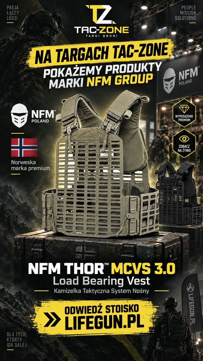 Lifeaid_pl's tweet photo. Już w ten weekend wbijaj na Targi Tac-Zone 2026, Grodzisk Mazowiecki. Poznaj  ofertę Norweskiej marki NFM. Zgarnij ekstra promocje na stoisku https://t.co/e8Betzjs6k https://t.co/rQPgE1WKRG