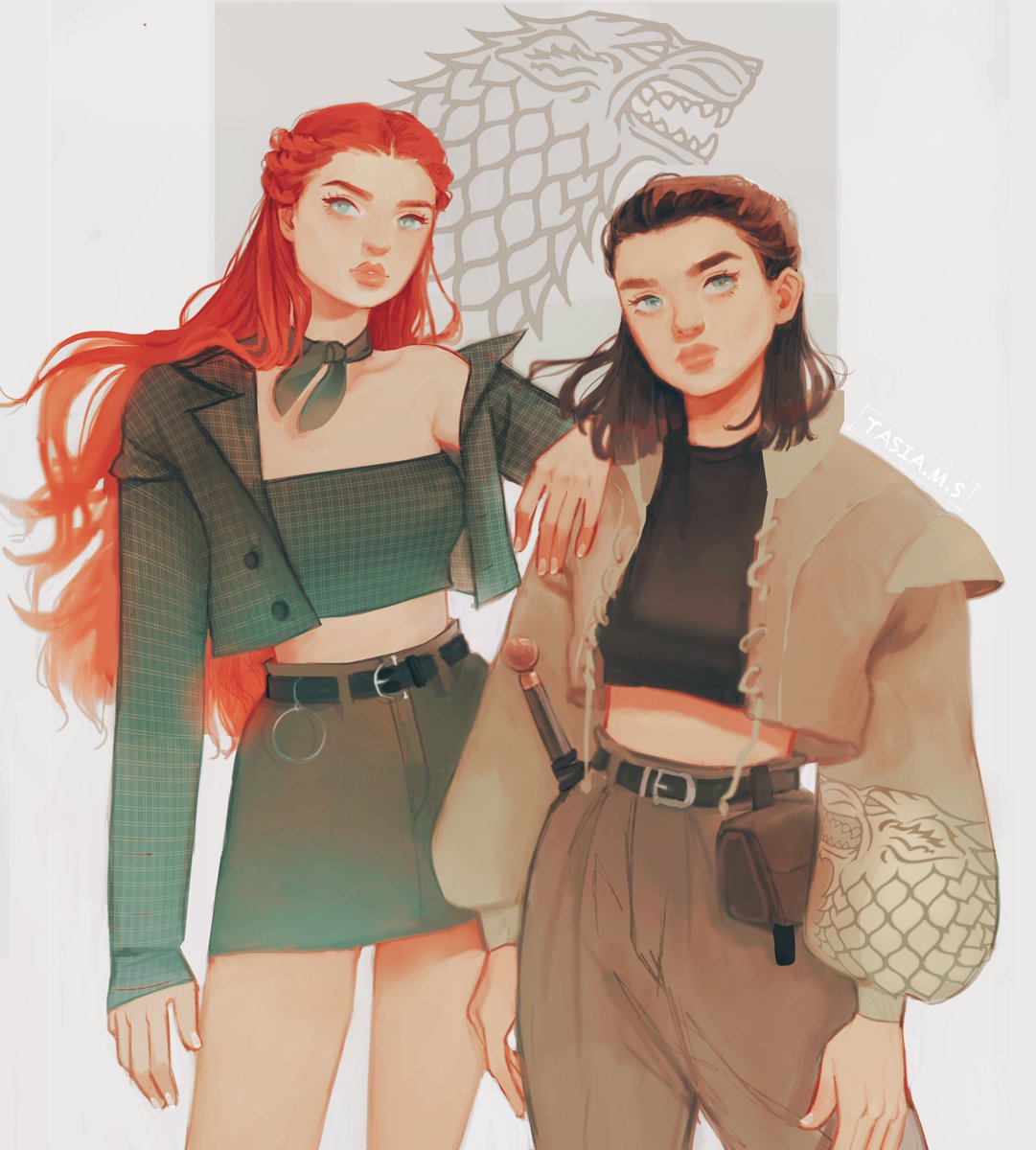 sansafolder's tweet photo. modern stark sisters https://t.co/OojkzBlTfC