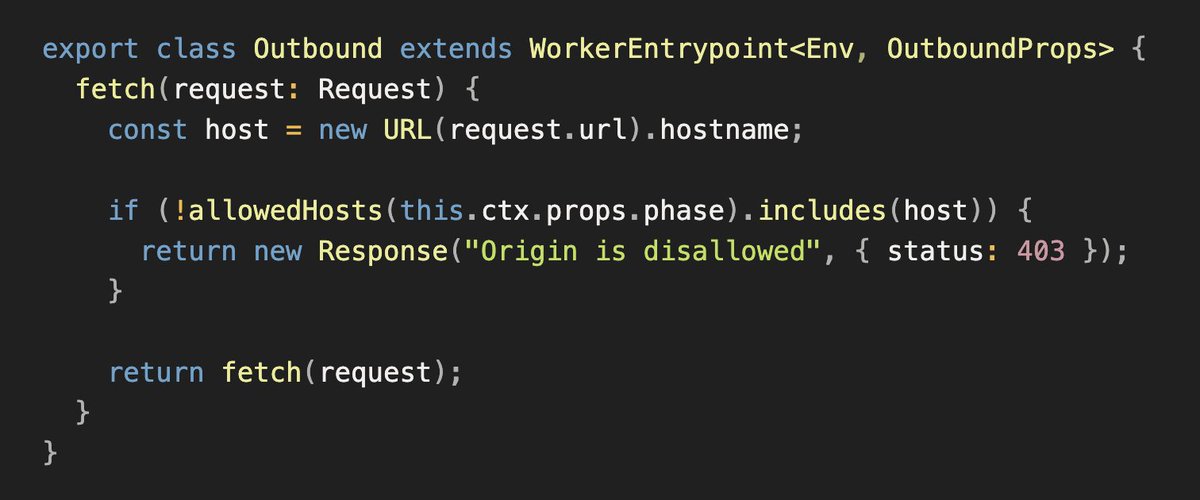 jamesqquick's tweet photo. Am I lame or is defining egress policies for containers that are running LLM generated code really interesting? 🤷‍♂️ https://t.co/cxj1Vw2XPB